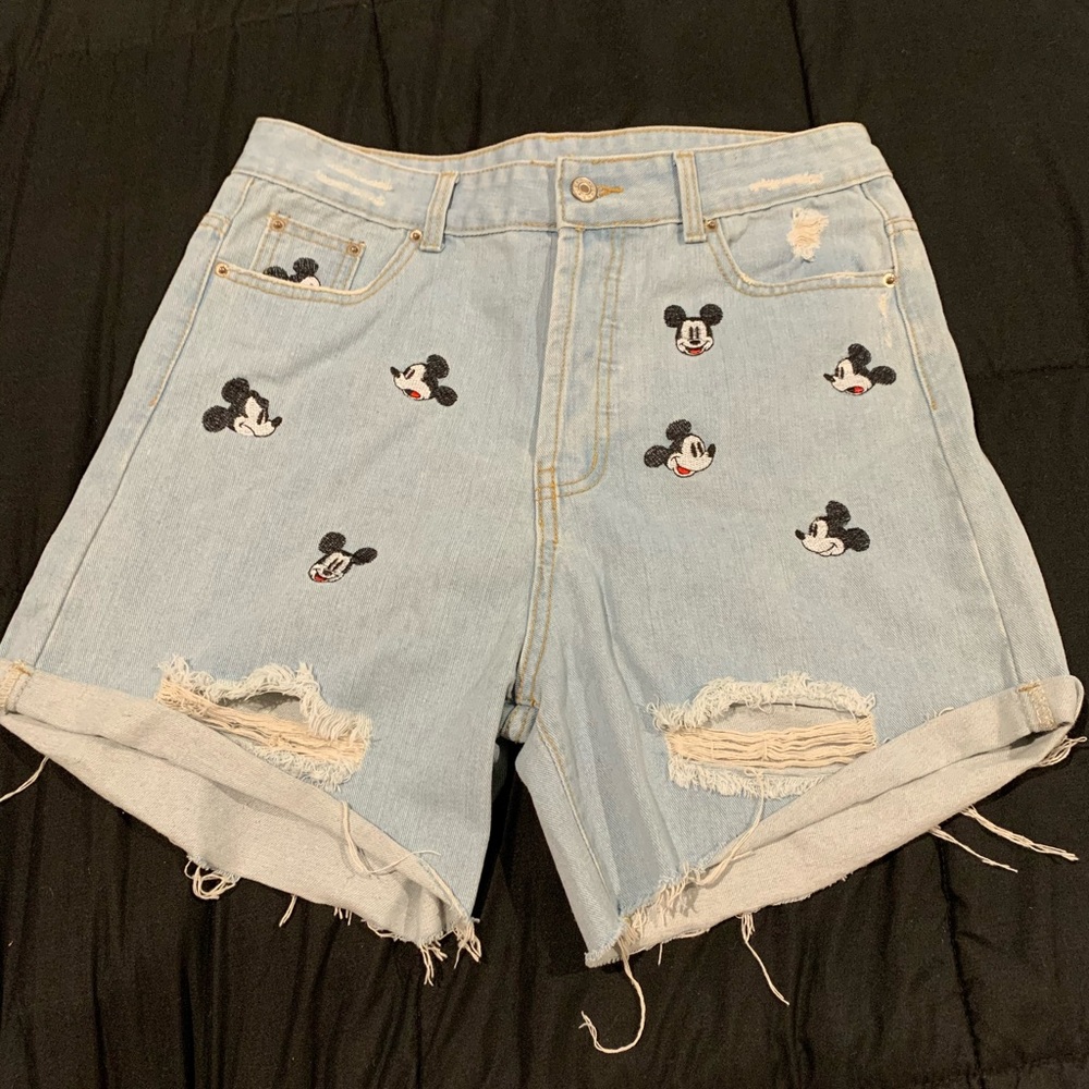 Mickey Mouse high waisted shorts